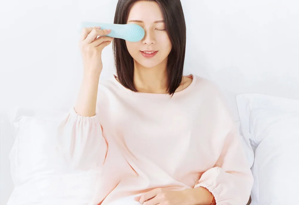 xiaomi mijia глаз горячий и холодный массаж инструмент женский спа компактный инструмент для обслуживания горячий и холодный двойной