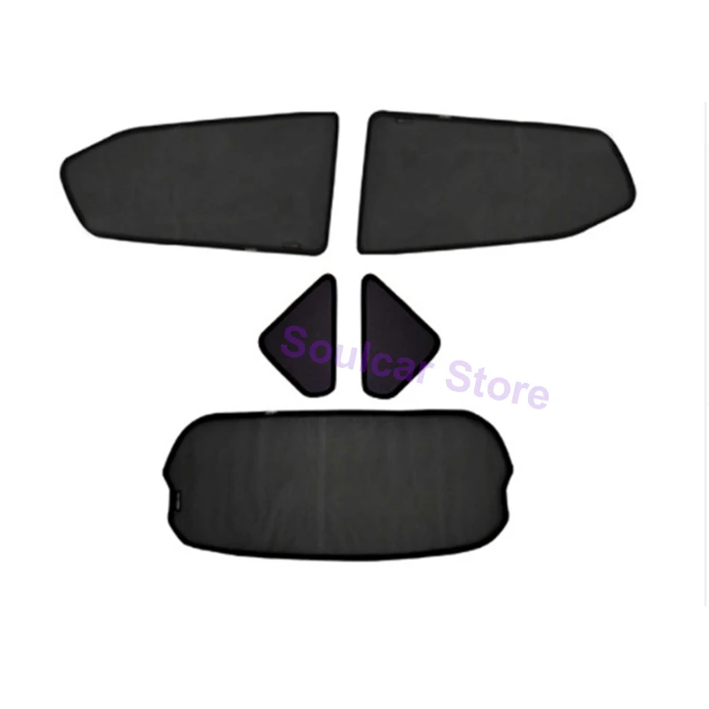 5 pcs Для SUBARU XV OUTBACK FORESTER 2008-2010 2011 2012 2013 магнитный автомобильный козырек для окна автомобиля дверь козырек от солнца - Цвет: 5 pcs