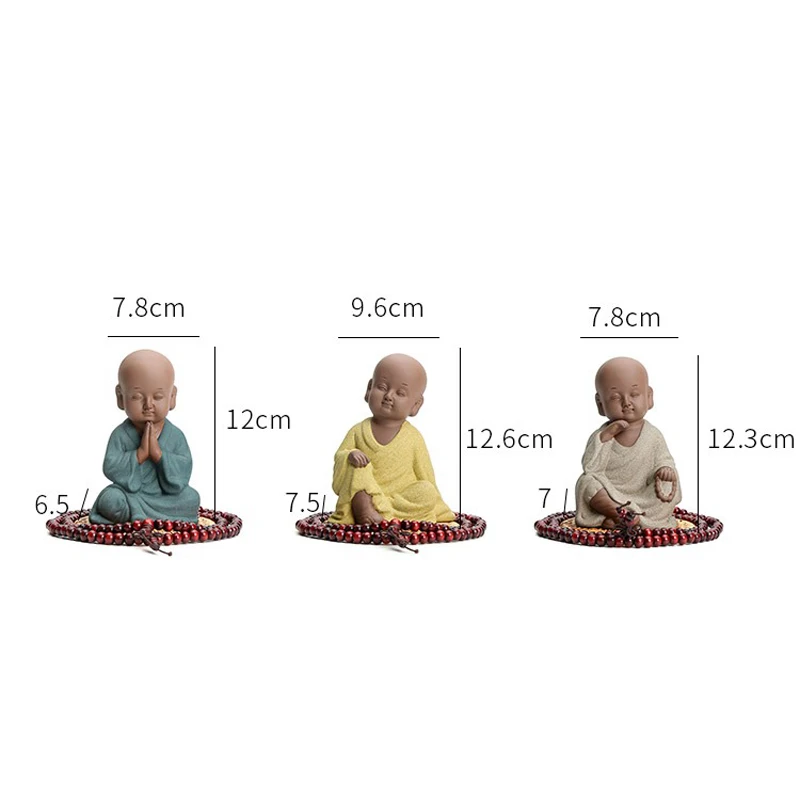Миниатюрная мебель фигурки дзен монах чайные керамические Винтаж украшения дома