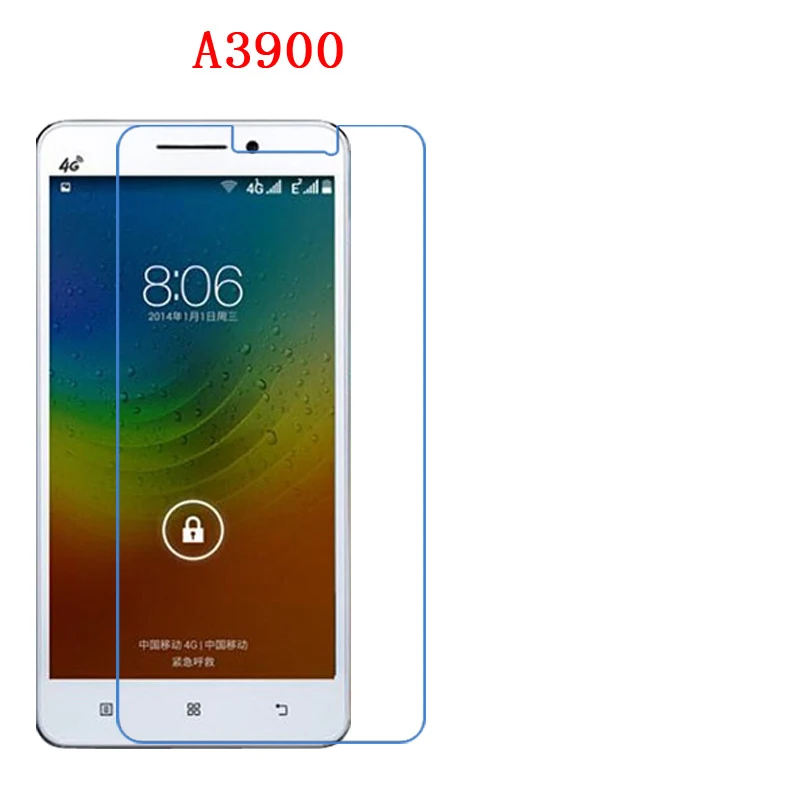 Для lenovo A656, S580, A385E, A3900, A700, A3800-D, углеродного волокна с уровнем твердости 9 H оргстекло Экран протектор