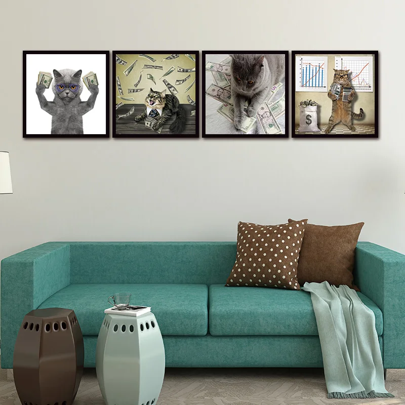 Холст настенная живопись новейший остров 5 панелей украшения современные