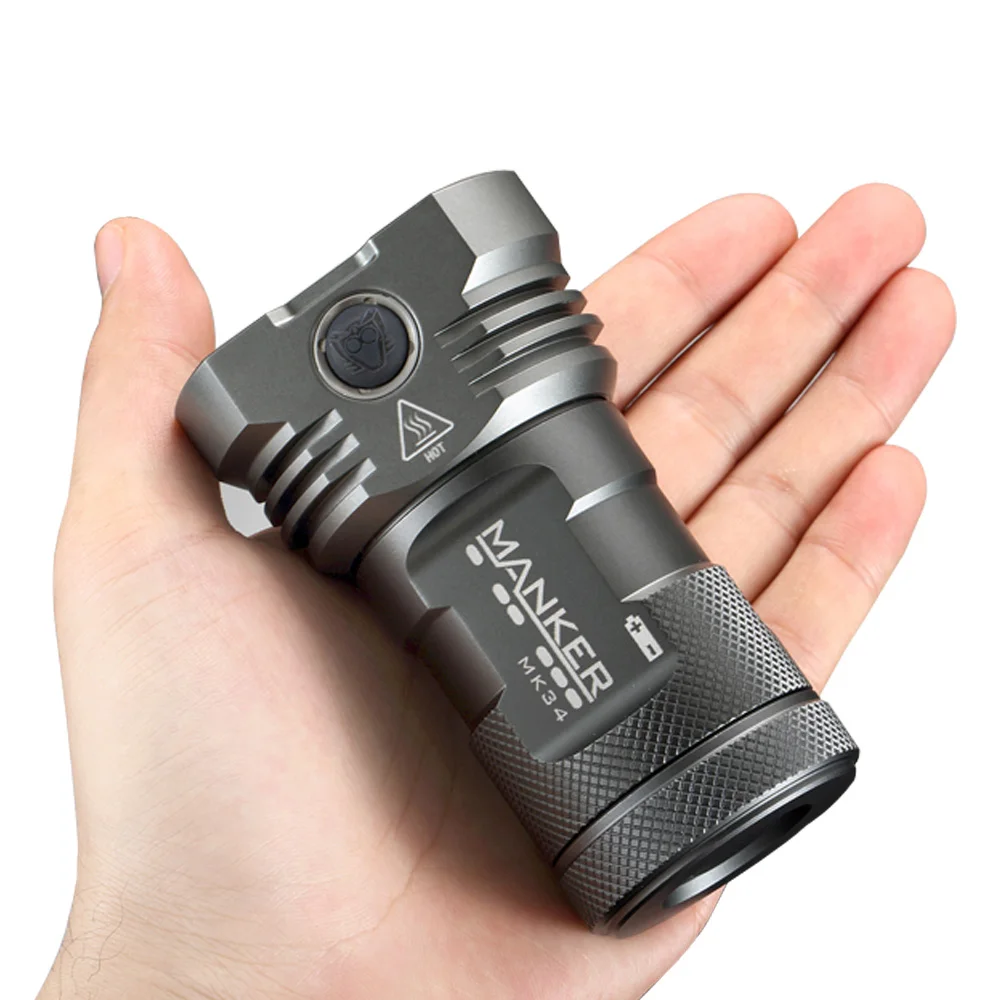 Мощный прожектор Manker MK34 8000 лм 12x CREE светодиодный/6500лм Nichia 219C светодиодный фонарик