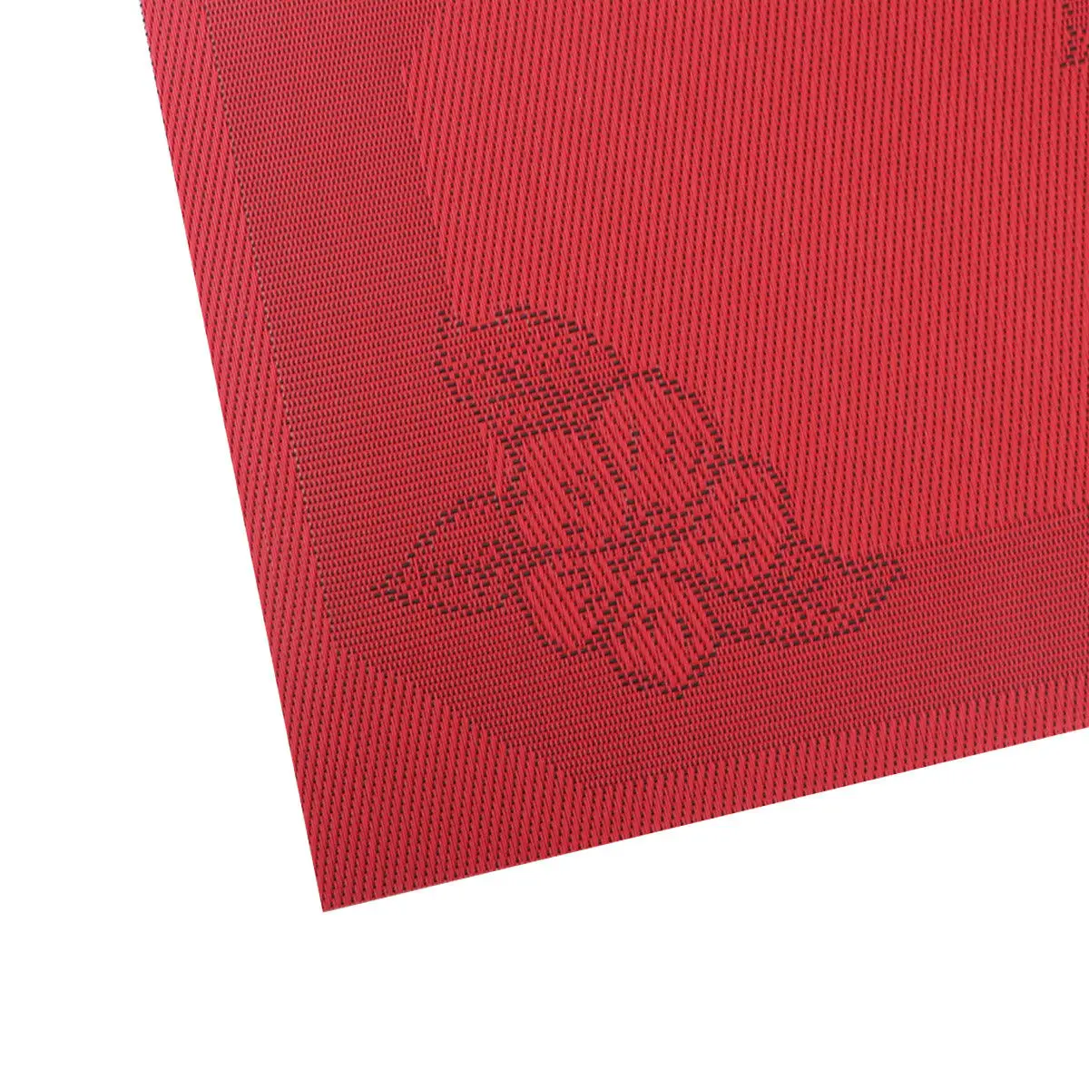 4 PCS/Set Red Christmas New Year Non-woven Table Placemat Pad Decorations Mat Exquisite TB Sale Insulation Polyester | Дом и сад