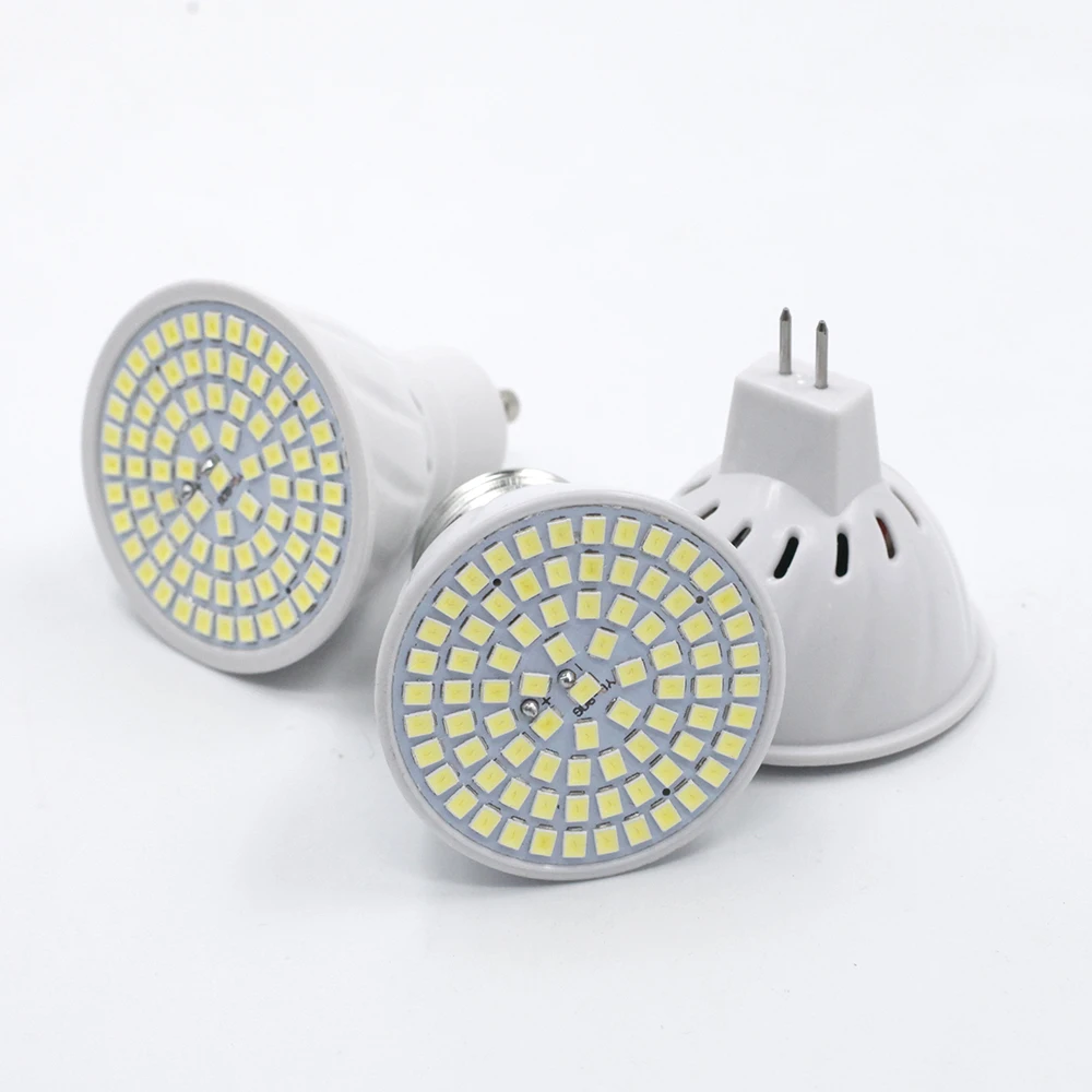 T.Y.S 48 60 80 светодиодный Кукуруза лампы SMD 2835 4W 6W 8W Светодиодный прожектор GU10 E14 E27 MR16