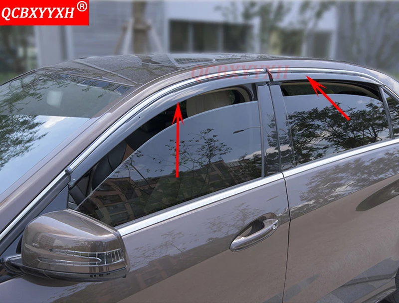 QCBXYYXH авто-Стайлинг тенты укрытия окна Козырьки Защита от солнца дождь щит наклейки Чехлы аксессуары для Geely Emgrand EC7 EC7-RV RS