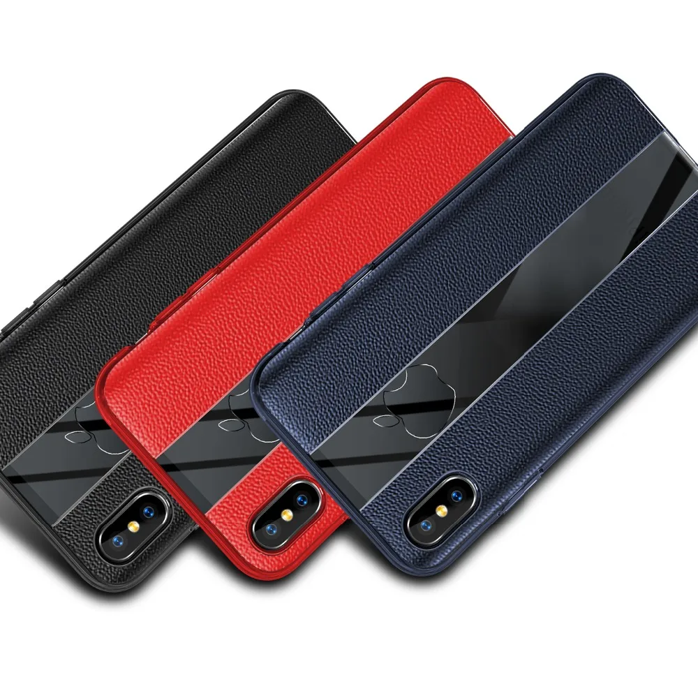 Xs Max чехол для Iphone Mofi XsCase деловой кожаный IphoneXs Чехол черный синий красный |