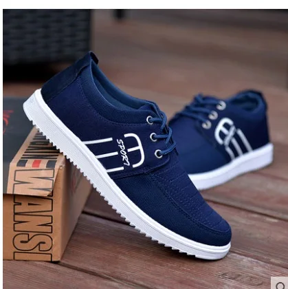 

Hot new Spring summer men canvas shoes trend lace up Casual shoes Fashion breathable men shoes 766