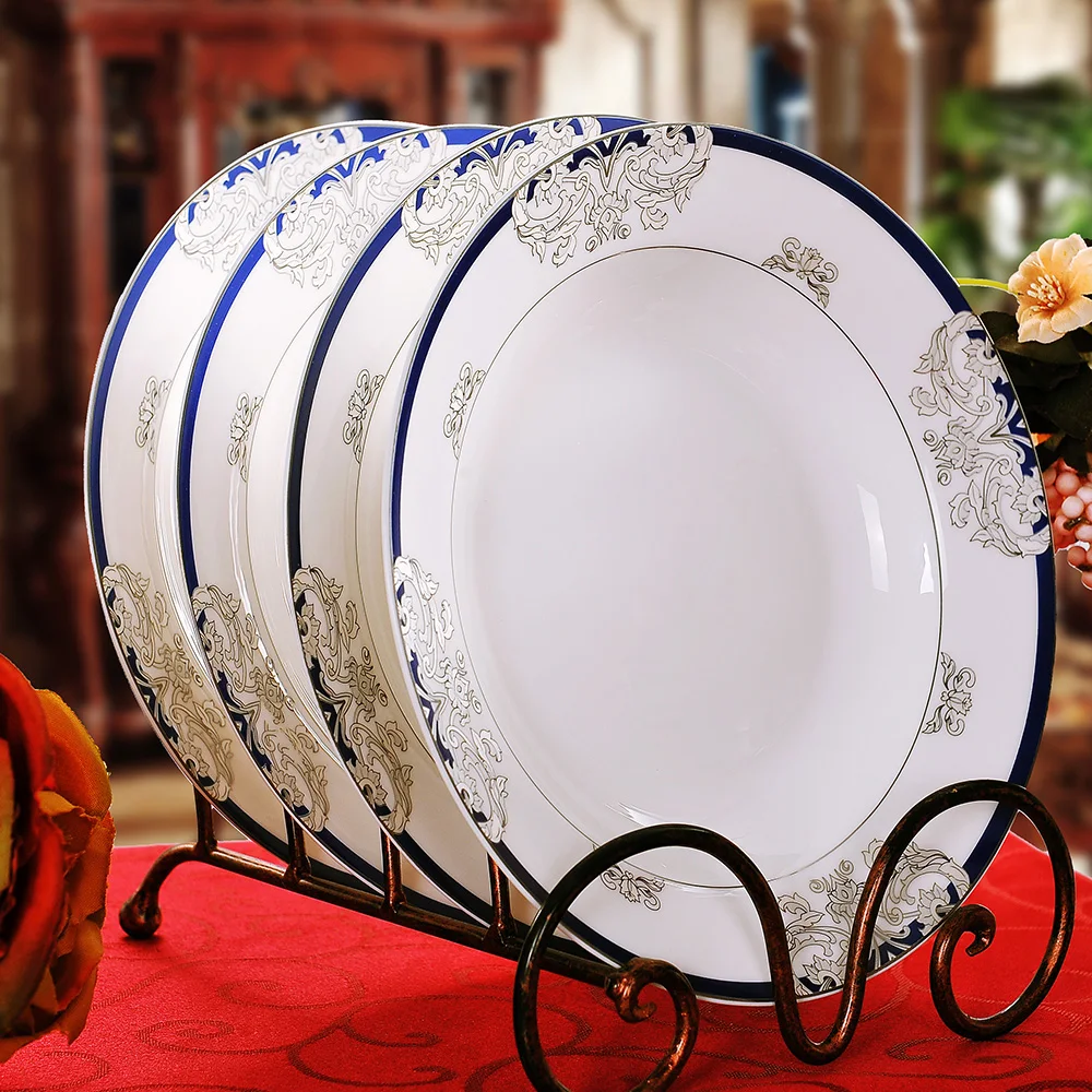 Набор чаша 56 костяного фарфора посуда набор посуды блюдо костюмы церемонии | Дом