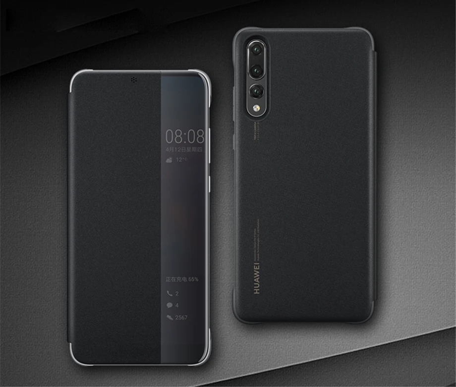Чехол huawei P20 P20 pro, прозрачный, умный, сенсорный, флип-чехол,,, официальный, huawei P20 P20 Pro, кожаный, флип-чехол для телефона