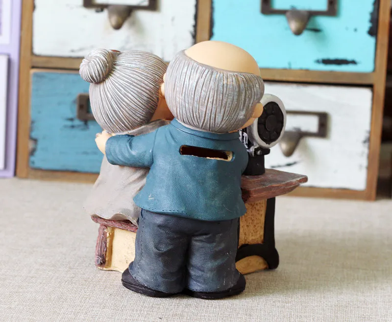 1 комплект парные Куклы &amp швейная машина Копилка Мультфильм полимерная