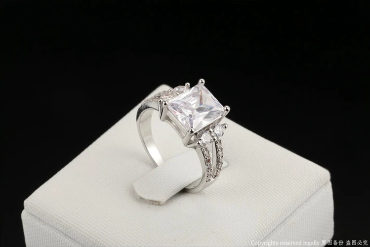 Best подарок на день Святого Валентина ювелирные кольца для Для женщин AAA + Цирконий