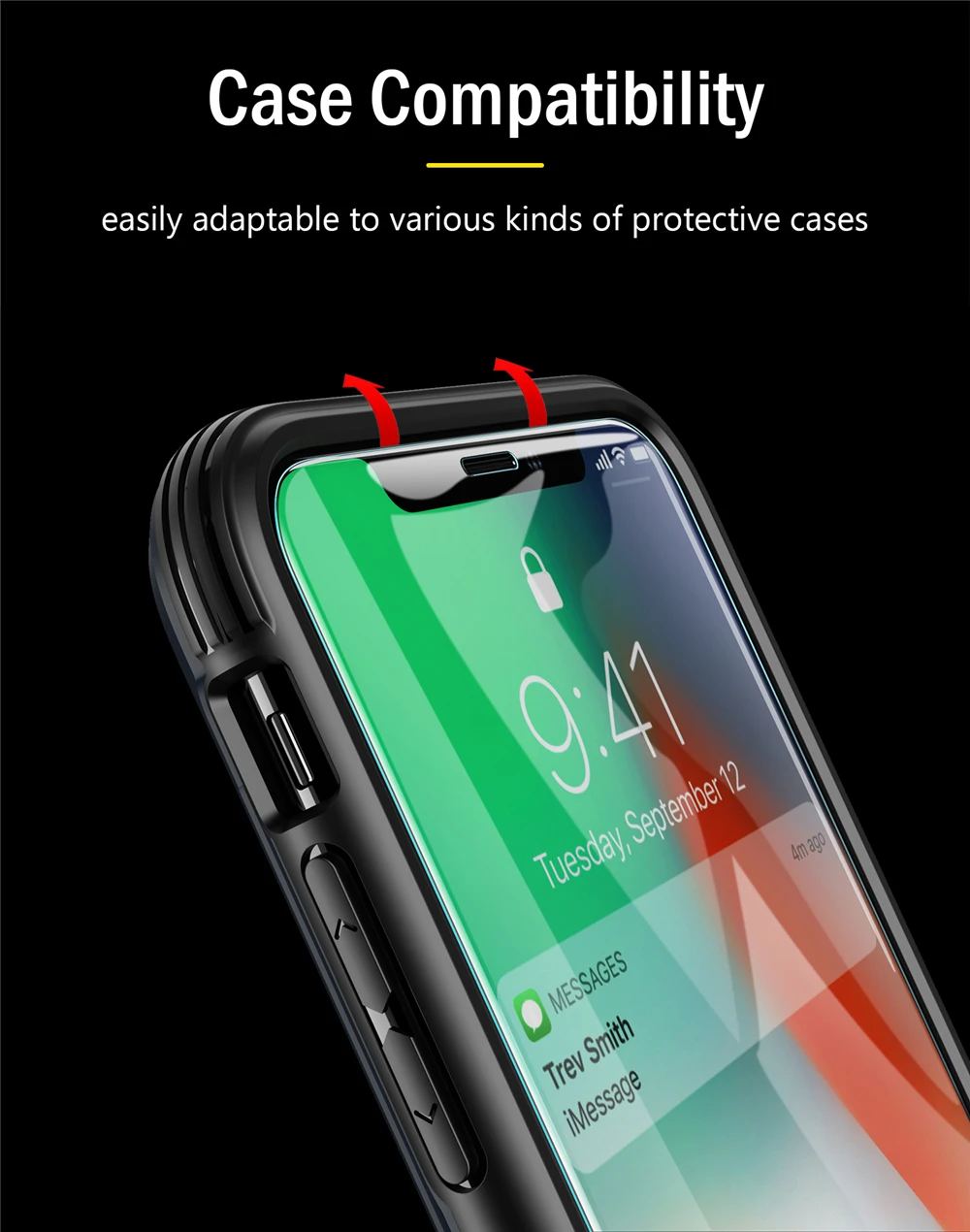 Защитная пленка для экрана Tiegem для iPhone X XS 0,3 мм, тонкое стекло 9H 2.5D, закаленное стекло для iPhone XS Max XR, защитная стеклянная пленка