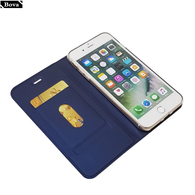 Чехол для iPhone SE 2020 чехол с откидной крышкой 7 6 S s 8 Plus магнитный притягательный