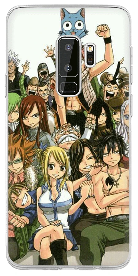 Чехол для мобильного телефона Gerleek Fairy Tail Samsung A7 A8 A9 A10 A30 A40 A50 A70 J6 S10 S10E S9 Plus M10 M20