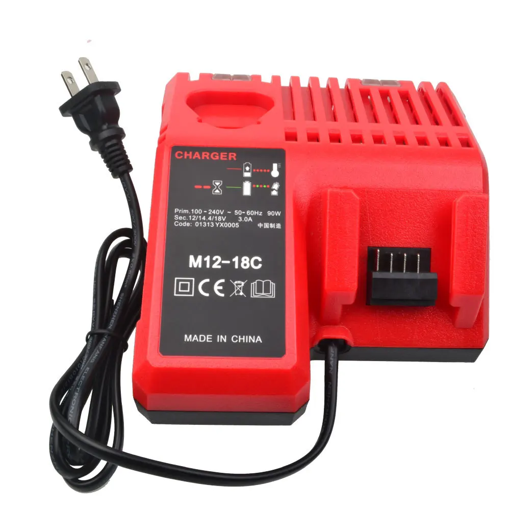 Для Милуоки M12 18C литиевая батарея зарядное устройство milwaukee12V 18V M1218|Зарядные