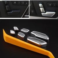 car styling door seat adjust switch button cover trim sticker for mercedes benz e class glk ml gl cls slk w212 car accessories