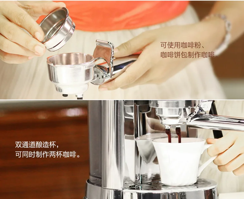 Pump press Coffee machine household commercial Italian Semi-automatic Steam type | Бытовая техника