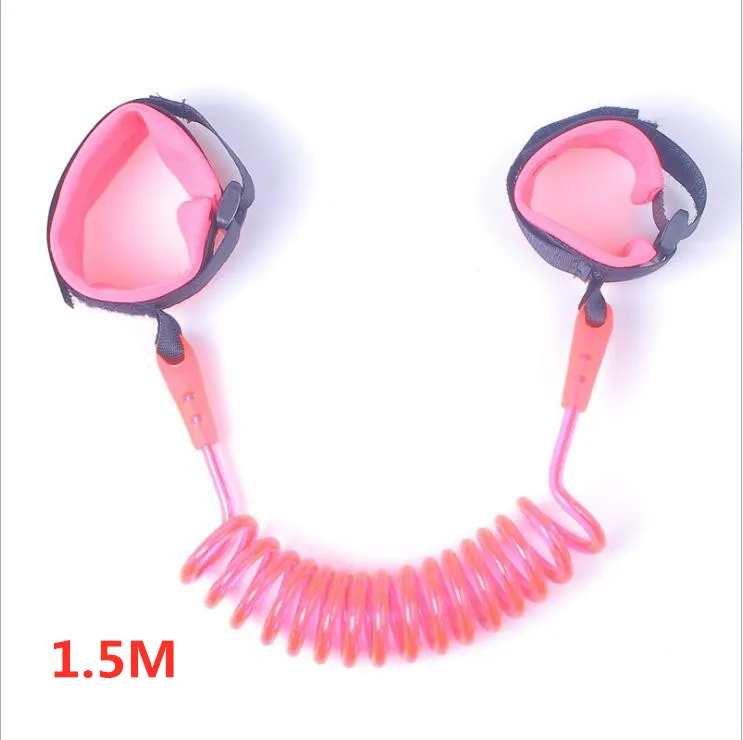 150cm Plastic Head Анти-потерянный соединитель на запястье поводок для ребенка безопасности жгут для бандаж для беременных веревка для прогулок на открытом воздухе ручной ремень лента анти-потеря браслет дети - Цвет: 150cm Plastic Head