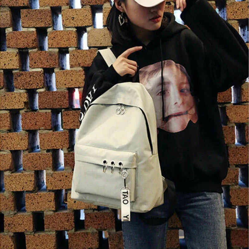 Новый бренд 2019 модная женская холщовая школьная сумка милый рюкзак для девочек
