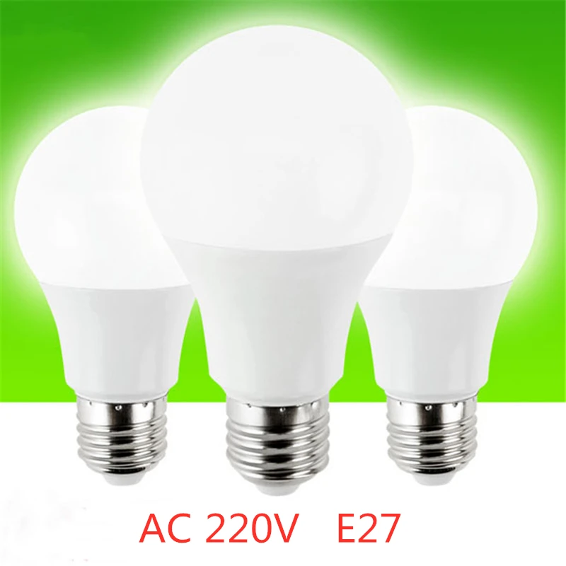 Лампада Led лампа E27 умный светильник lulb AC 220v 3 Вт, 6 Вт, 9 Вт, 12 Вт, 15 Вт, 18 Вт, 20 Вт, лампада машина для изготовления холодного/теплый белый свет лампы Настольный светильник ing украшения