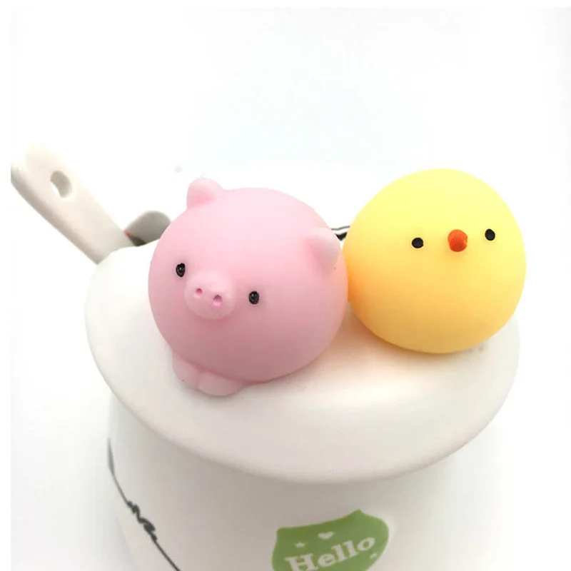Мини мягкий милый цветной Кот Антистресс мяч Mochi Abreact липкий рельефный устраняет