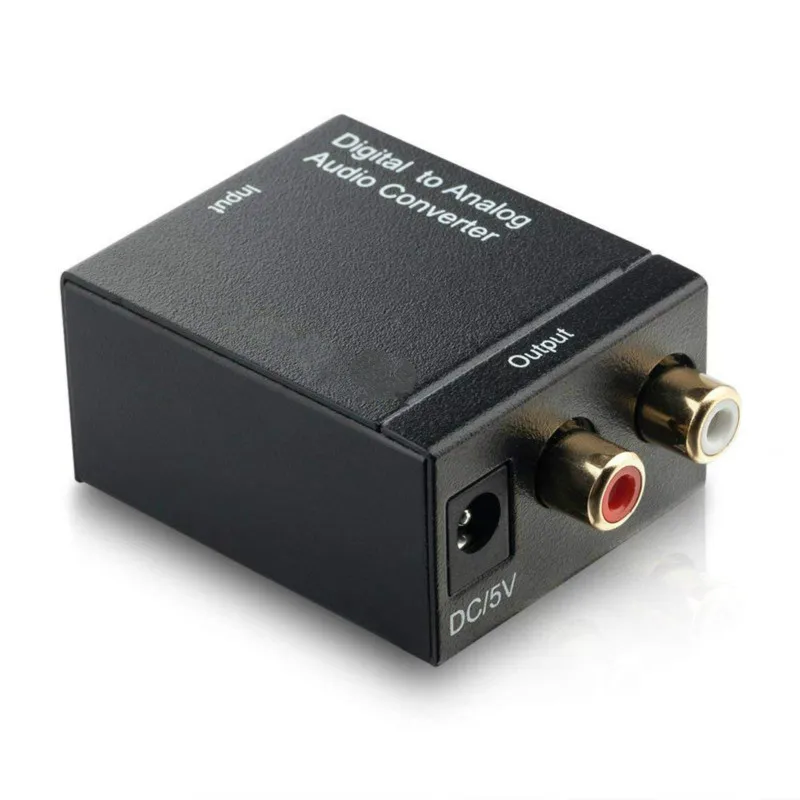 Цифро аналоговый аудио конвертер Цифровой оптический коаксиальный RCA Toslink сигнал