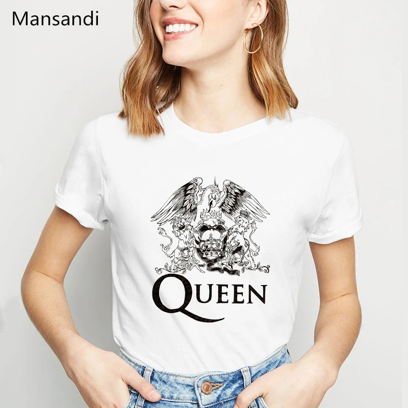Женская футболка с логотипом vogue freddie mercury принтом дракона в стиле Харадзюку