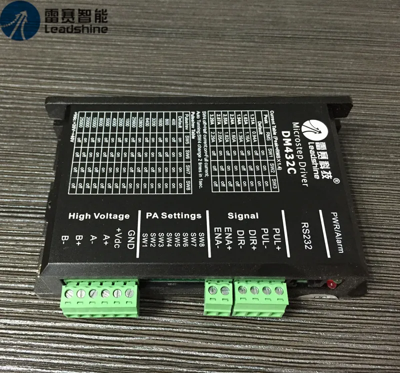 Leadshine 2-фазный DSP на основе цифрового шагового привода DM серии DC18-40V 0 5-3.2A DM432C Новый |