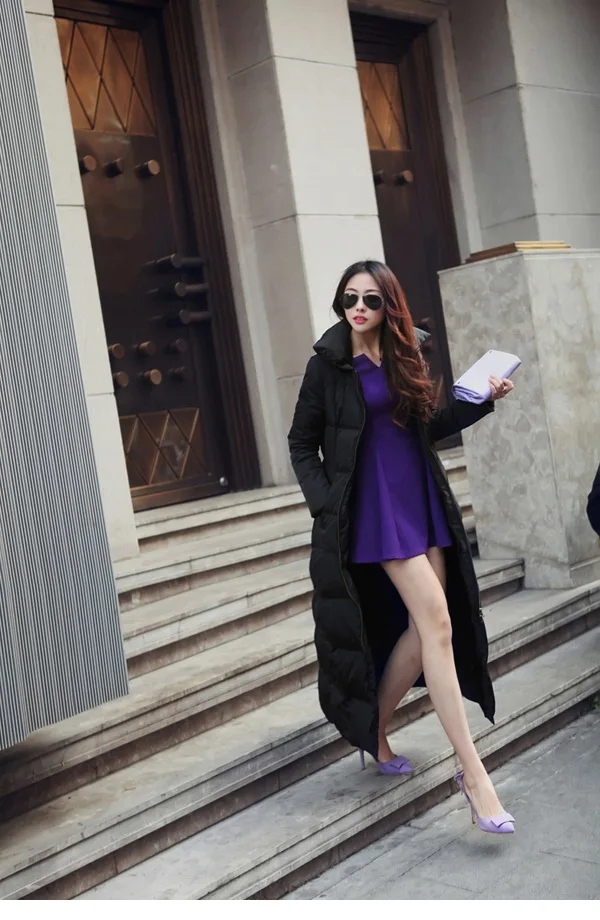 Новинка Зима 2020 длинный пуховик плотный Теплый Тонкий Модный женский высокого