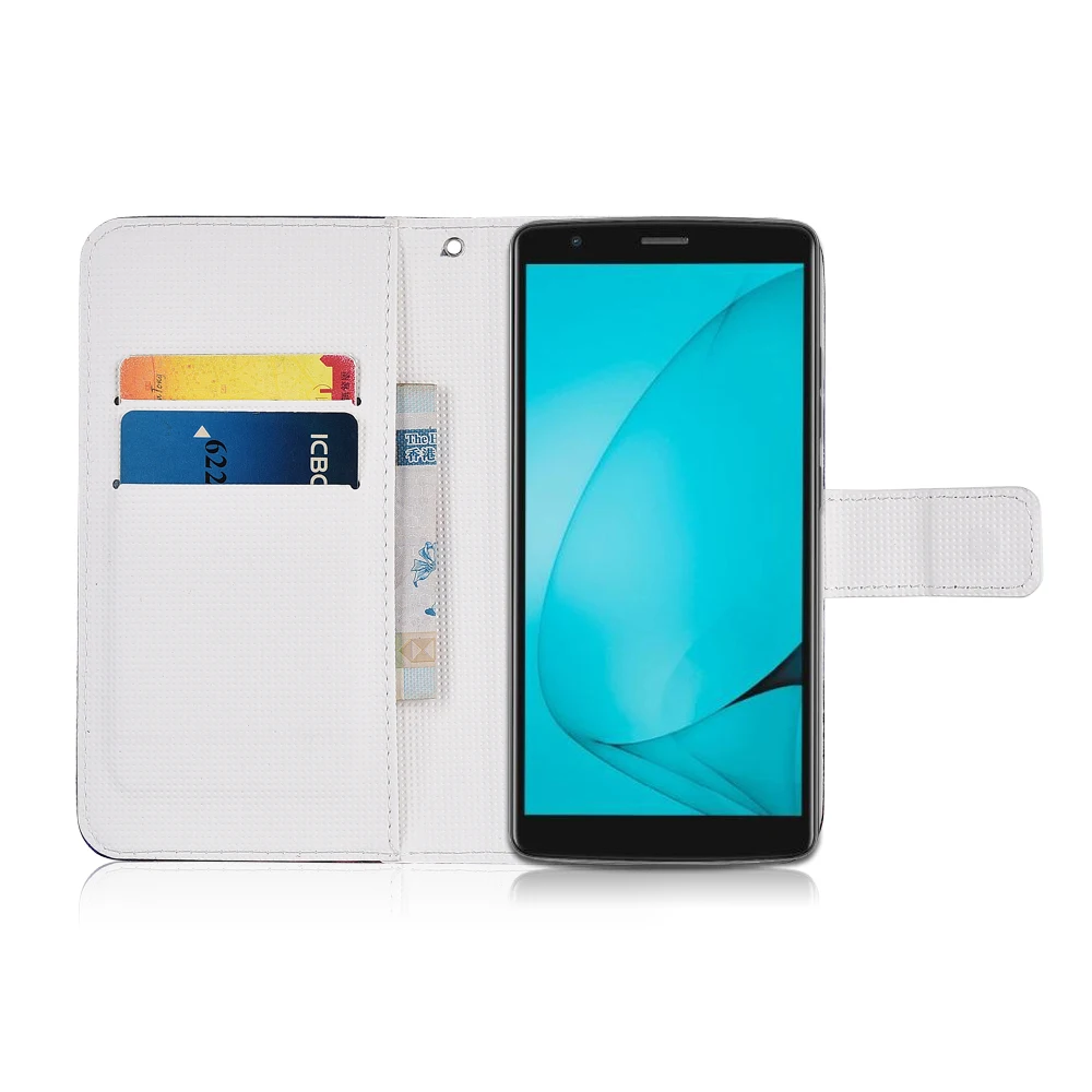 KESIMA для Blackview A20 Чехол-кошелек из искусственной кожи с мультяшным принтом модный
