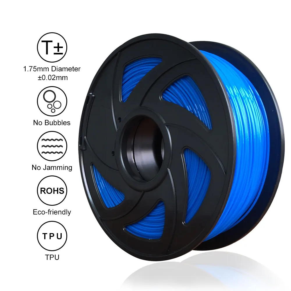 Горячая Tronxy 3d принтер материалы мягкий TPU 1,75 мм нить 1 кг/рулон использовать для 3d печати