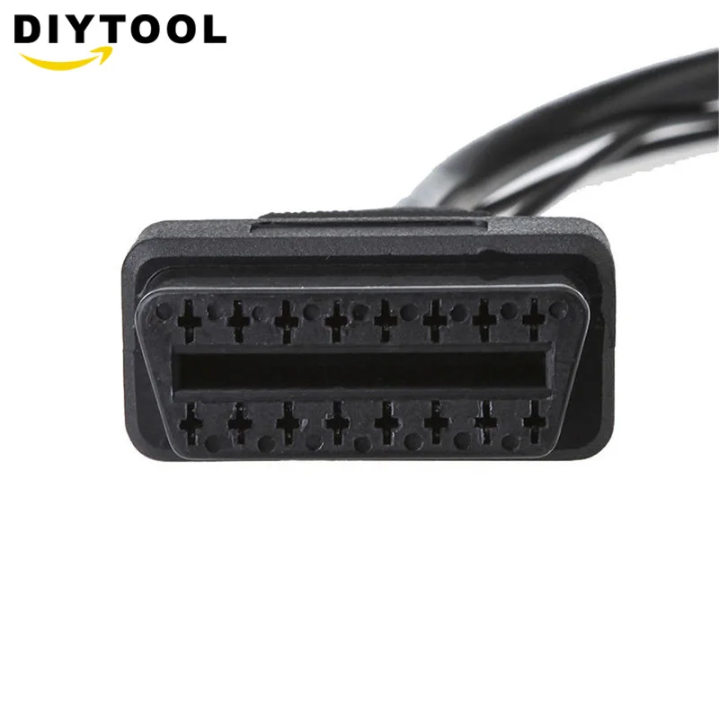 For Fiat 3 Pin Alfa Lancia to 16 OBDII OBD2 obd-II connector Adapter Auto Car Cable obd for fiat 3pin Diagnostic | Обустройство дома