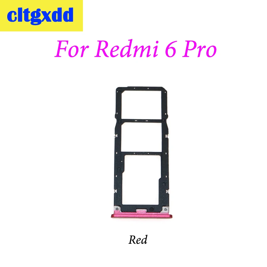 Cltgxdd для Redmi 6 6A слот Micro SIM карты Держатель Слот двух карт Xiaomi Pro/ A2 Lite запасные