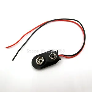 10 шт.лот 9V батарея защелкивающийся разъем 9v батарея зажим для Arduino с проводом держатель кабеля приводит шнур