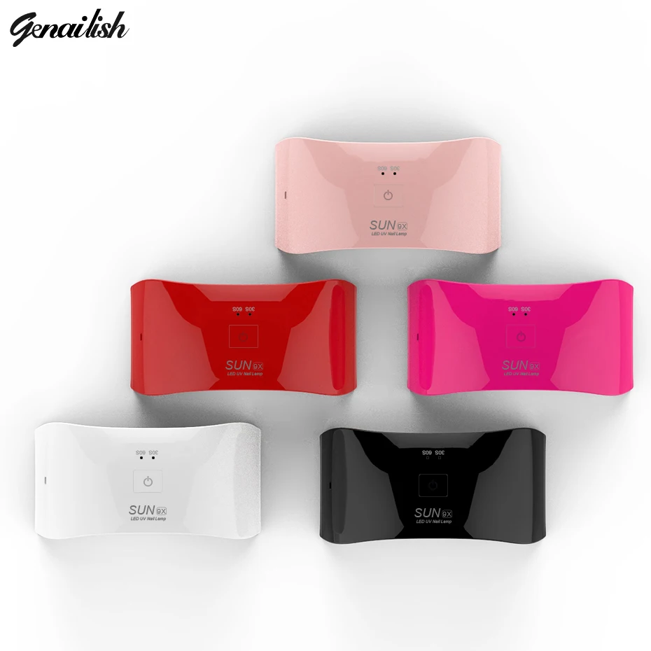 Genailish Sun9X USB 24 Вт лампа для ногтей УФ Сушилка геля светодиодный гель машинка
