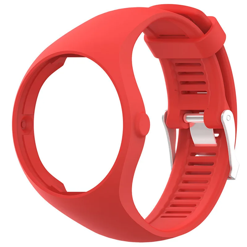 Red Цветной сменный силиконовый браслет 22 см для Polar M200, мягкий защитный чехол для Polar m 200, смарт-часы, браслеты - Цвет: Red