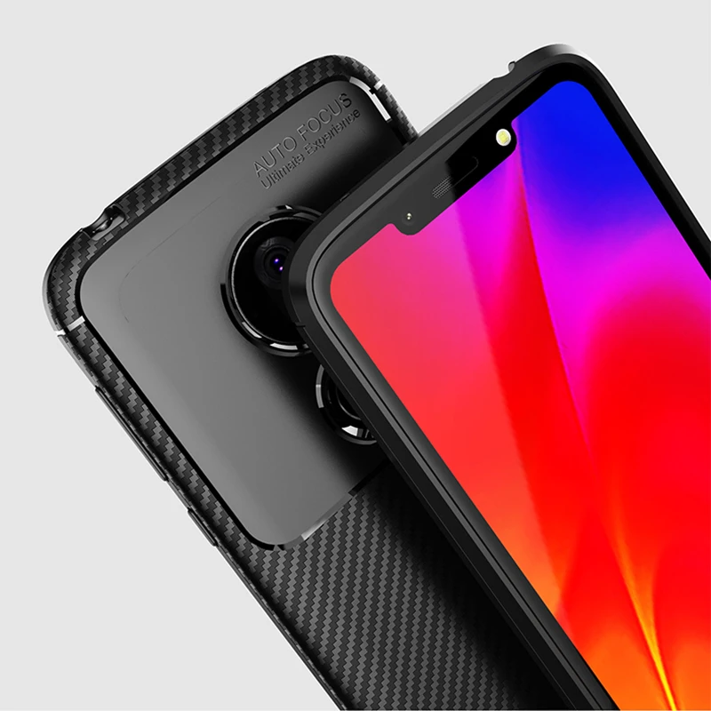 Чехол из углеродного волокна для Motorola Moto G7 Power чехол 6 2 дюйма тонкий прочный