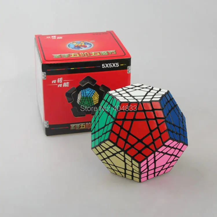 

Shengshou Gigaminx черно-белый Твист Головоломка Кубо волшебный развивающая игрушка подарок идея Прямая поставка