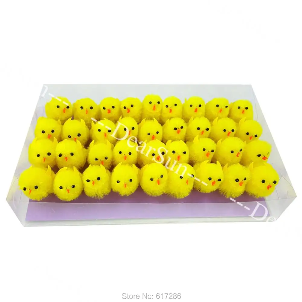 

Easter Chenille Chicks Easter Chicks Easter Decoration 36 pcs/lot Easter Gift For Children DIY about 3.5-4.0CM High