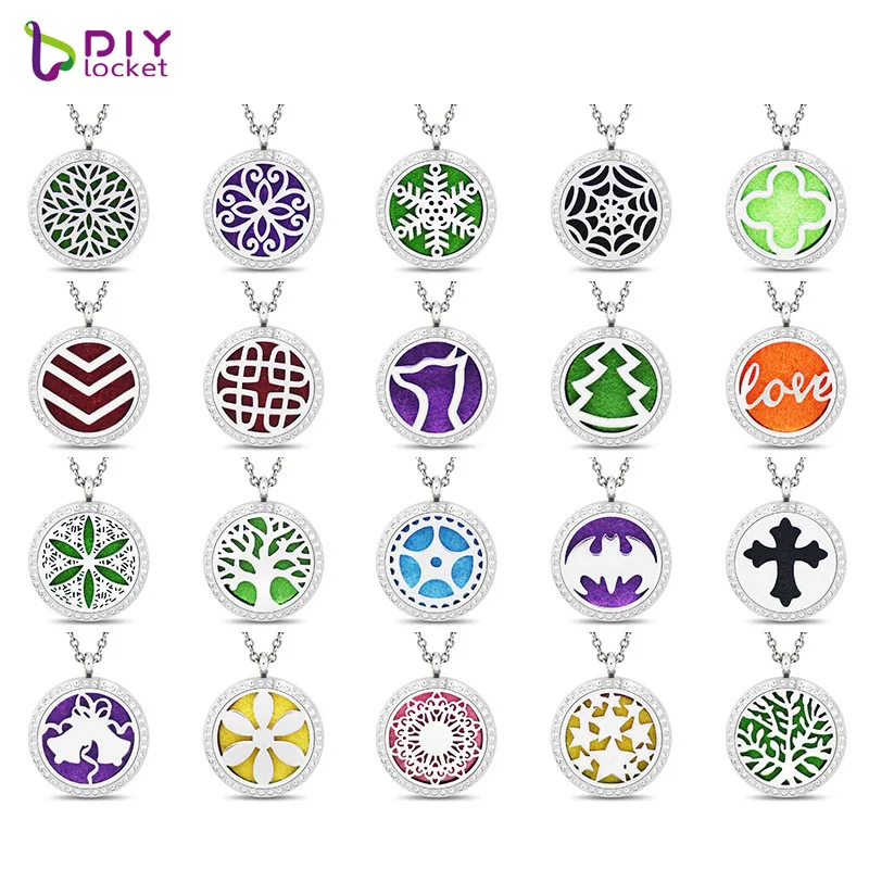 Ароматерапия подвеска диффузор 30 мм ароматерапия из нержавеющей стали Ожерелье