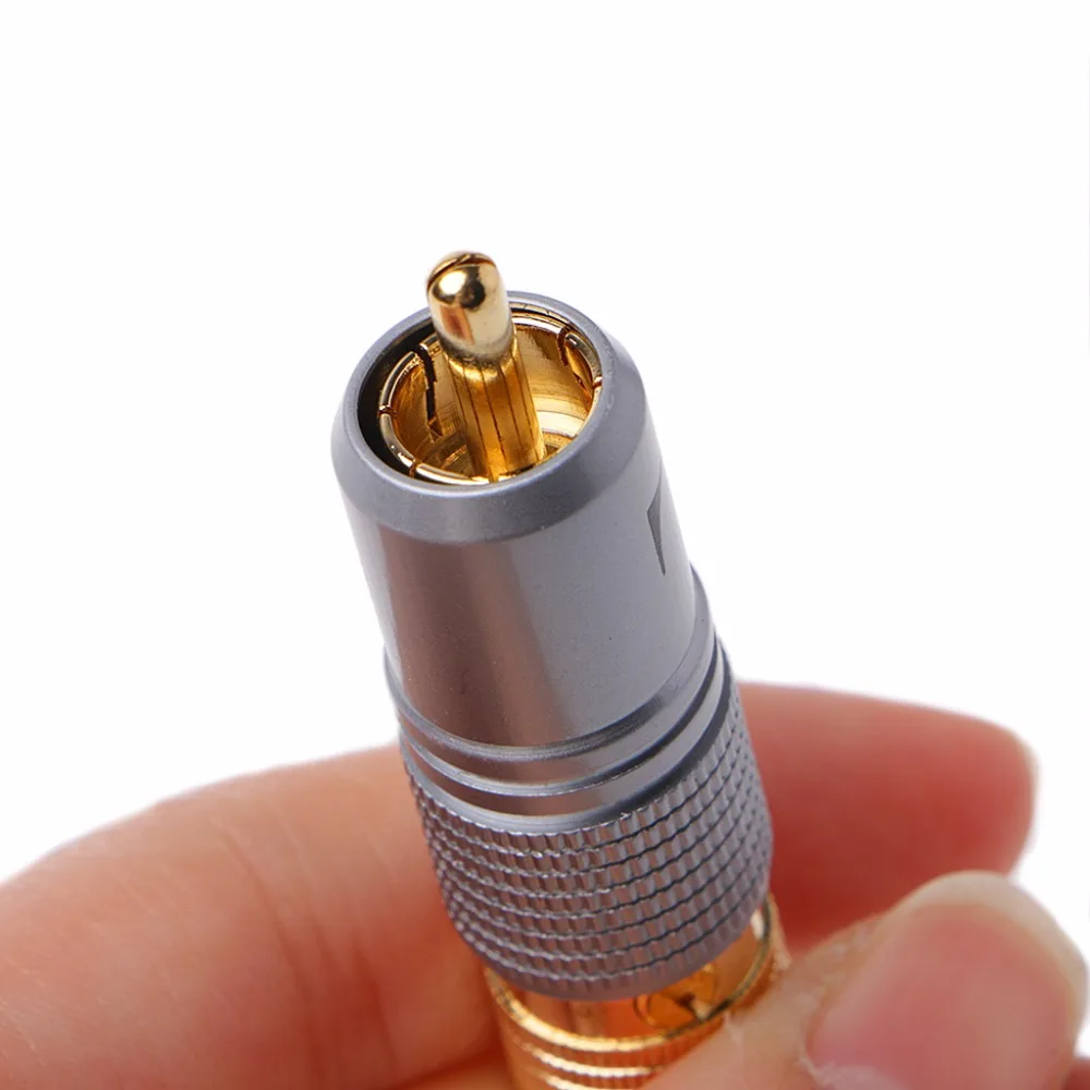4 шт. Позолоченные RCA заглушки Без припоя Разъем хвостовое отверстие 10