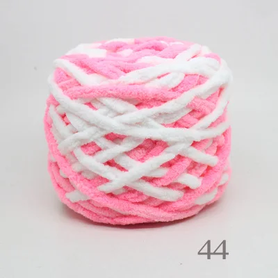 44 1 шт = 100 г thick cotton yarn Мягкая теплая толстая шерсть ледяная пряжа молочный хлопок линия грубой шерсти вязание крючком Пряжа ручной вязки пряжа для шарфа обувь свитер - Color: 44