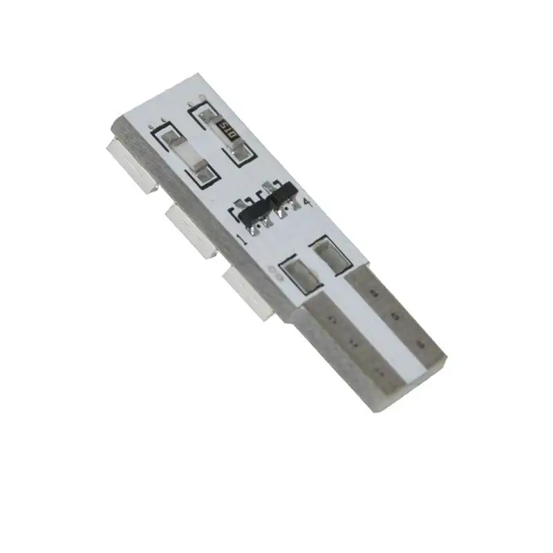 2 шт. автомобильный T10 светодиодный светильник 6 SMD 5050 6000K белый авто номерной знак