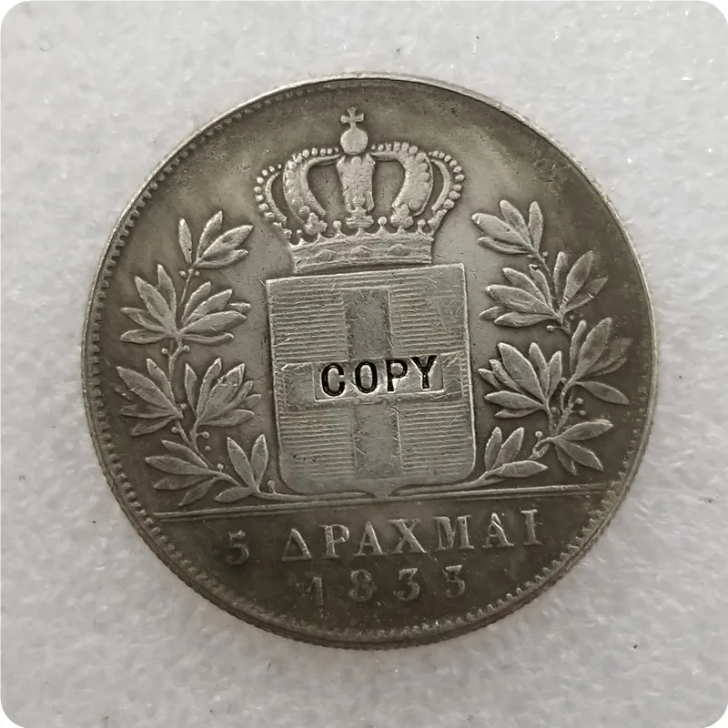 1833.1844.1845.1846 ГРЕЦИЯ 5 драхмай монеты КОПИЯ памятные Реплика медаль коллекционные