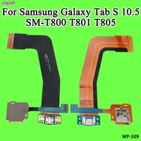 for samsung galaxy tab s 10 5 sm t800 t801 t805 dock connector charge charging port flex cable with microsd memory card holder