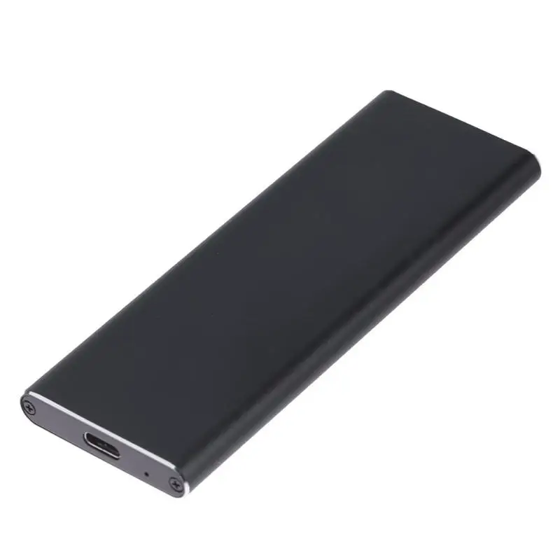 Черный 10 Гбит/с M.2 NGFF SATA SSD на USB 3,1 тип-c жесткий диск конвертер HDD корпус чехол внешний твердотельный жесткий диск коробка - Цвет: Черный