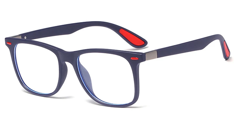 blue with clear Peekaboo леопардовые очки рамки для женщин в стиле ретро модные очки оптический полуметаллический оправа с прозрачными линзами женские аксессуары - Цвет оправы: blue with clear