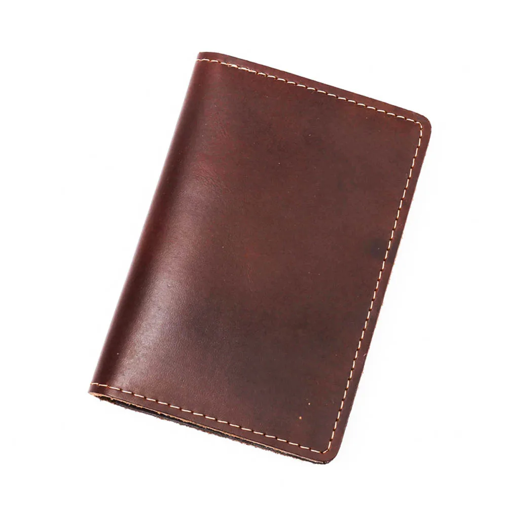 Gubintu Geniune Leather Men Short Wallets Causal Wallets Passcard Pocket Card Holder Coin Pocket Fashion Wallets For Men - Цвет: Red