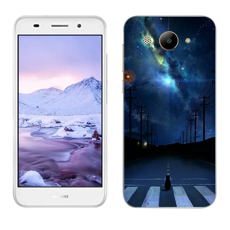 5 0 дюйма для Huawei Y3 2017 Чехлы аэрокосмические окрашенные Y5 Lite Мягкий силикон MT6737M CRO