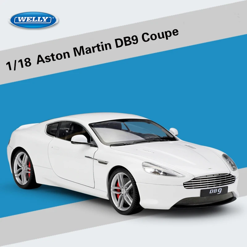 Весы Welly 1:18 для Aston Martin DB9 купе литьевая модель спортивные гоночные Автомобильные